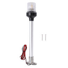 Luz de navegación LED fija All Around para embarcaciones, luz de ancla IP66, resistente al agua, base de acero inoxidable, diseño plegable,