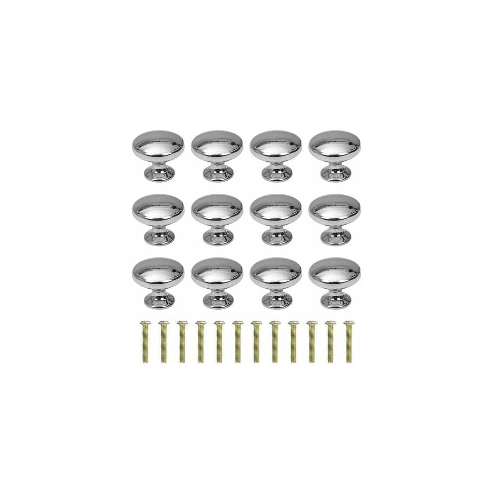 Contemporary Kitchen Cabinet Hardware, Solid Zinc Kitchen Hardware Round Mushroom Knobs For Cabinets, Easy Installation With Provided Screws For Wide 9454554444703
