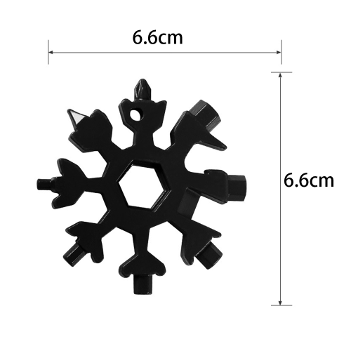 Πολυεργαλείο Creative Snowflake, φορητό κλειδί από ανοξείδωτο ατσάλι, ιδανικό για 1