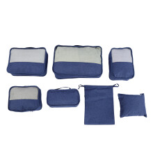 Cubes de rangement de voyage à compartiments zippés, organisateurs de bagages, ensemble en tissu Oxford durable, léger, imperméable et respirant