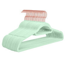 Grucce antiscivolo per armadio, grucce in velluto con barra per cravatta integrata e gancio resistente, design salvaspazio, grucce floccate ultra