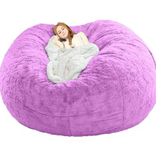 Giant Bean Bag Chairs For Adults 5Ft 6Ft 7Ft Cuddle Chairs For Living Room Pink Stuffing Not Included