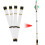 Envoltórios para flechas de arco e flecha, termorretráteis e com design prático para compatibilidade universal com arcos. Adesivo com forte 4