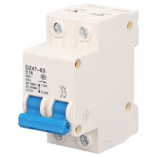 Interruptor automático, interruptor de sobrecarga miniatura de 2 polos con buen rendimiento, contacto fuerte y alta eficiencia para sistemas de