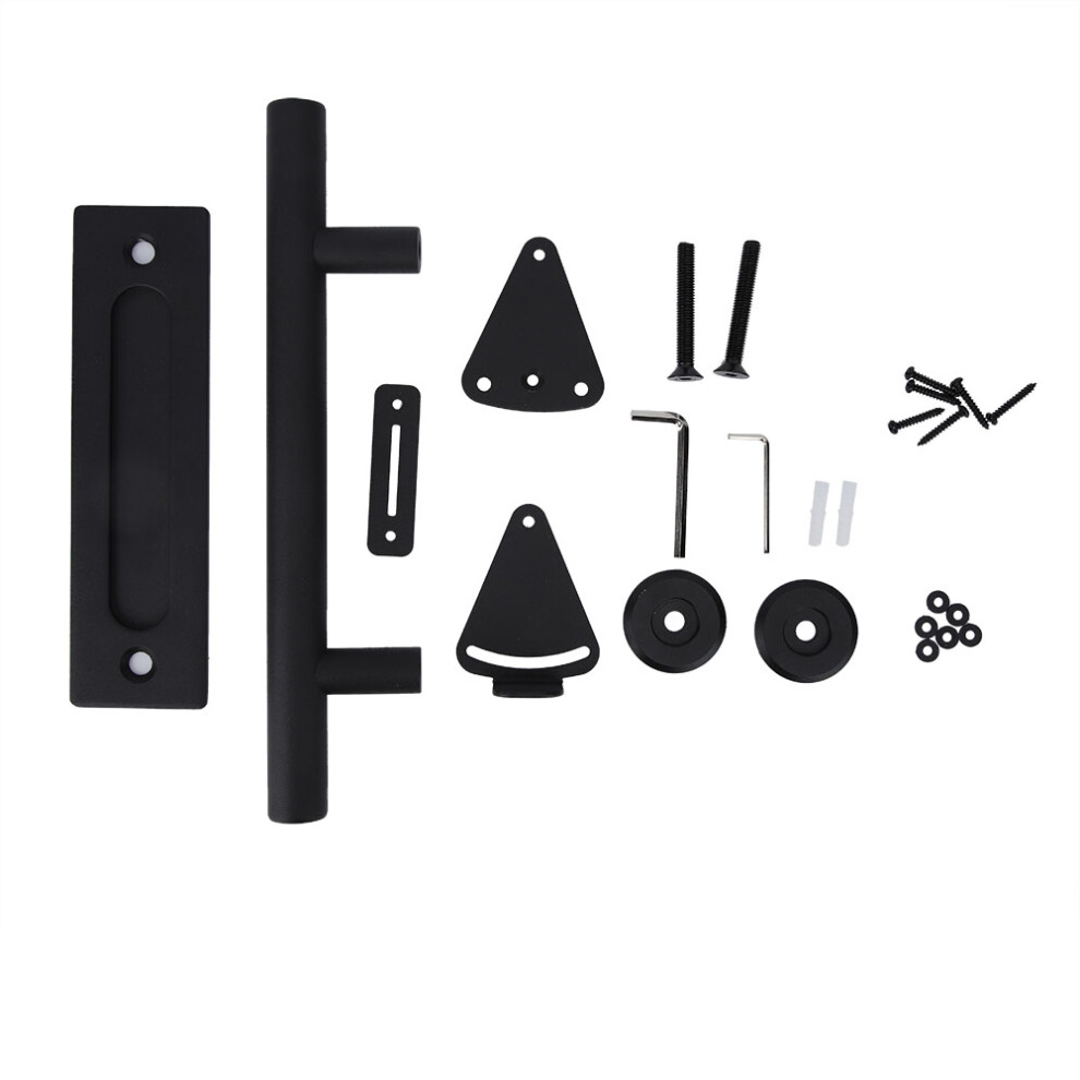 Premium Barn Door Pulls Hardware Set Durable Powder Coated Finish Versatile Use Ergonomic Design For Wardrobe Bookcases Gate Garage Door Modern Design 9454554452531