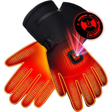 Elektrische Handwärmer für kaltes Wetter, beheizbare Handschuhe mit Wärmeisolierung, atmungsaktiver und winddichter Konstruktion, 3 Heizstufen,