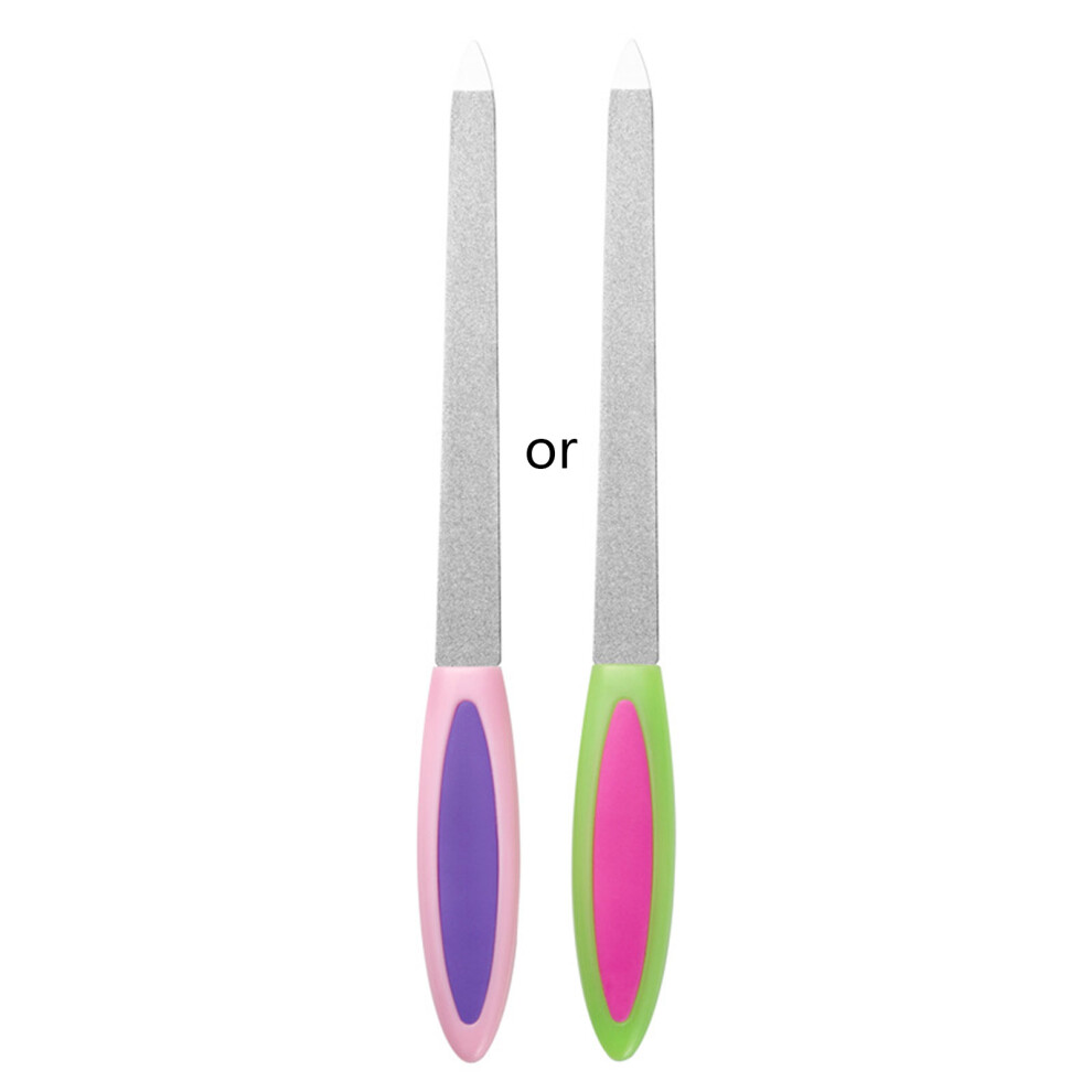 Double Sided Nail File Metal Buffer Fingernails Toenails