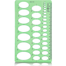 Oval Round Stencil Template Artist Design Drawing Aid Tool (diameter From 4 Mm To 42 Mm)