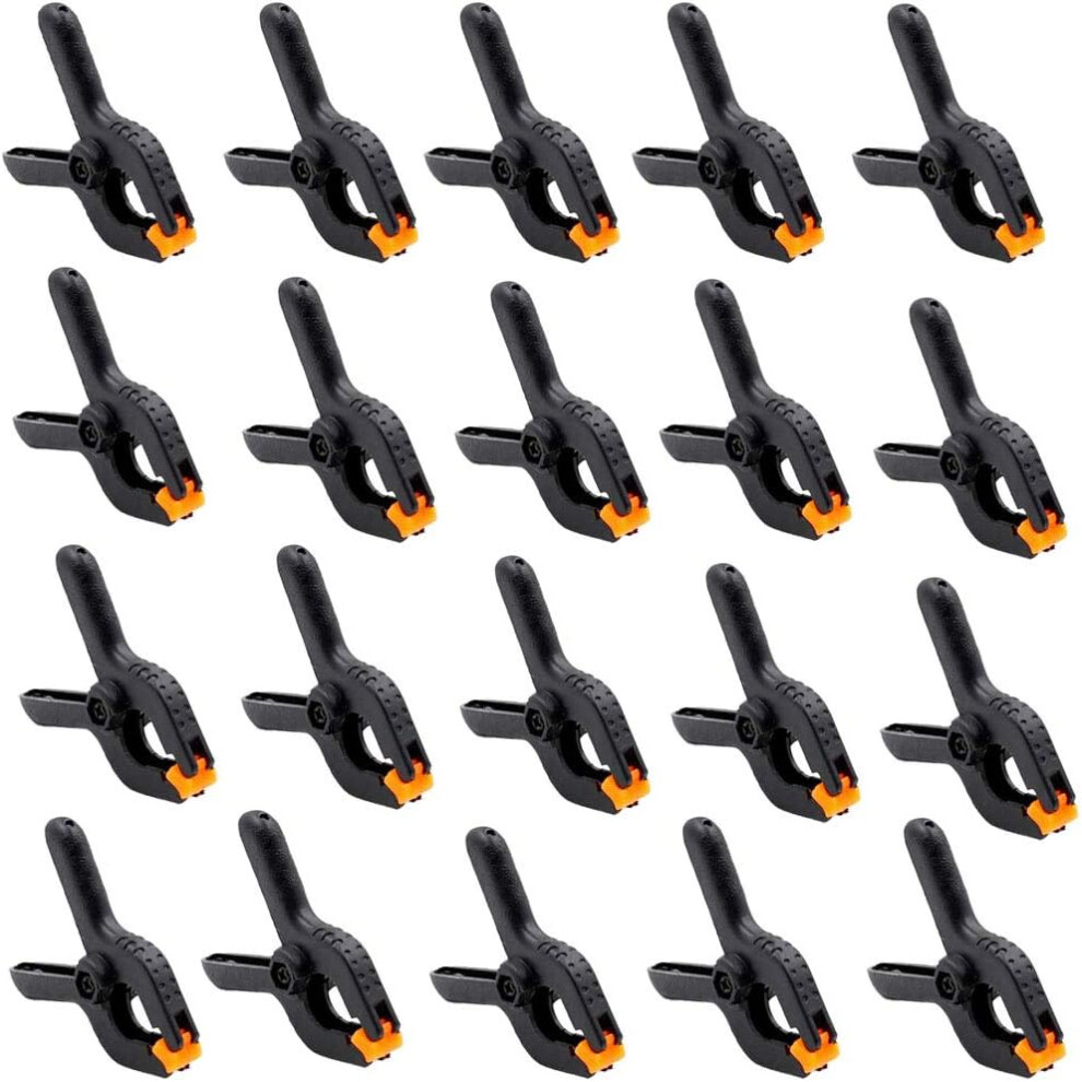 Heavy Duty Spring Clamps, 65Mm High-Quality Nylon Clamp With Flexible Tips For Consistent Force, Instant Grip Power For Woodworking And Photo Studios 9416038078736