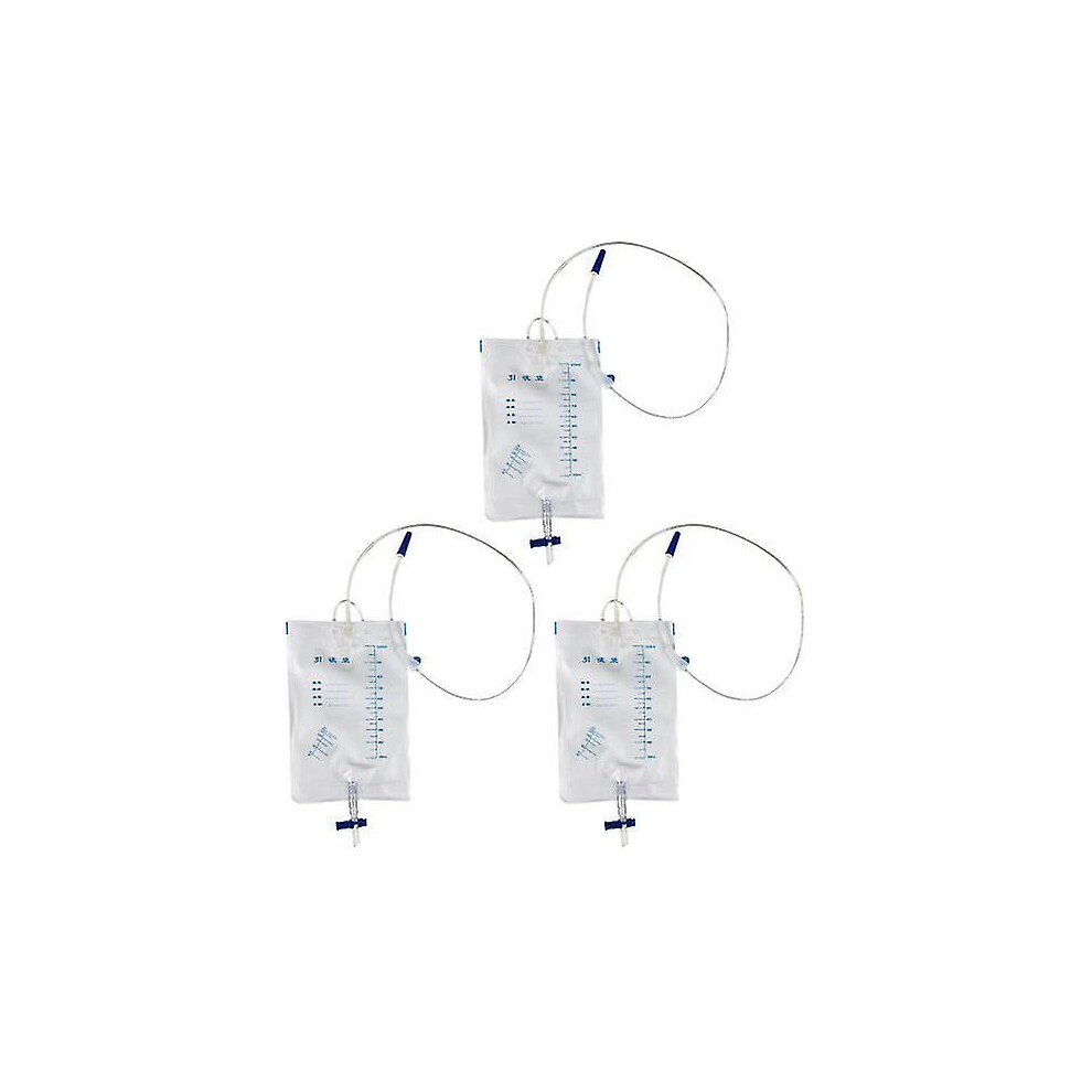 3pcs Disposable Urine Bag Long Catheter Bag Patient Postoperation Drainage Bag