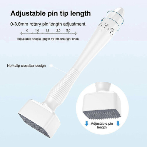 Adjustable Micro-Needling Derma Stamp Roller Skin Care Tool for Face Hair Beard 2