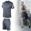 Kurzarm-Trainingsanzüge für Herren, lässig, 6