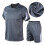 Kurzarm-Trainingsanzüge für Herren, lässig, 3