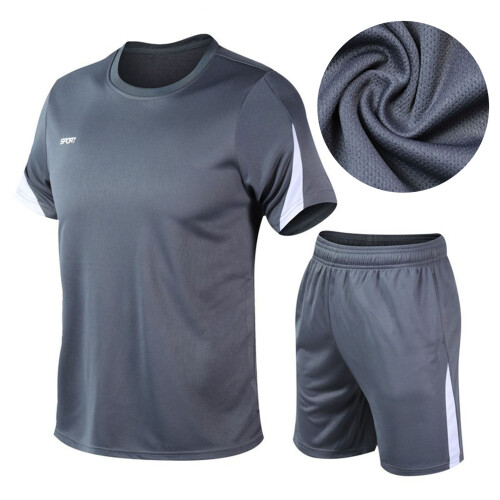 Kurzarm-Trainingsanzüge für Herren, lässig, 2