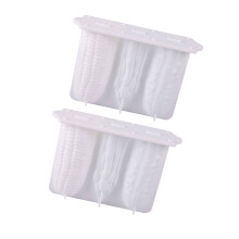 Silicone Popsicles Molds 4 Cavities Vegetable Shape Ices-White