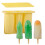 Silicone Popsicles Molds 4 Cavities Vegetable Shape Ices-White 7