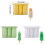 Silicone Popsicles Molds 4 Cavities Vegetable Shape Ices-White 4