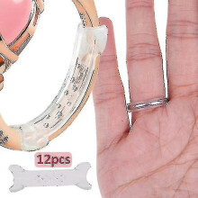 12pc/set Invisible Clear Ring Size Adjuster For Loose Rings / Transparent Ring Sizer With 2-10mm Sizes / High Quality Jewelry Fit Reducer Guard High Q