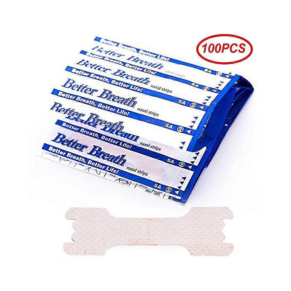 100 pcs Better Breath Nasal Strips Right Aid Stop Snoring Nose Patch Good Sleeping Patch Product Easier
