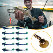 Innovatives Angelköder-Set, langlebige Kunststoff-Angelköder mit PowerBait-Formel, perfekt für Süß- und Salzwasserfische (6,5 cm)