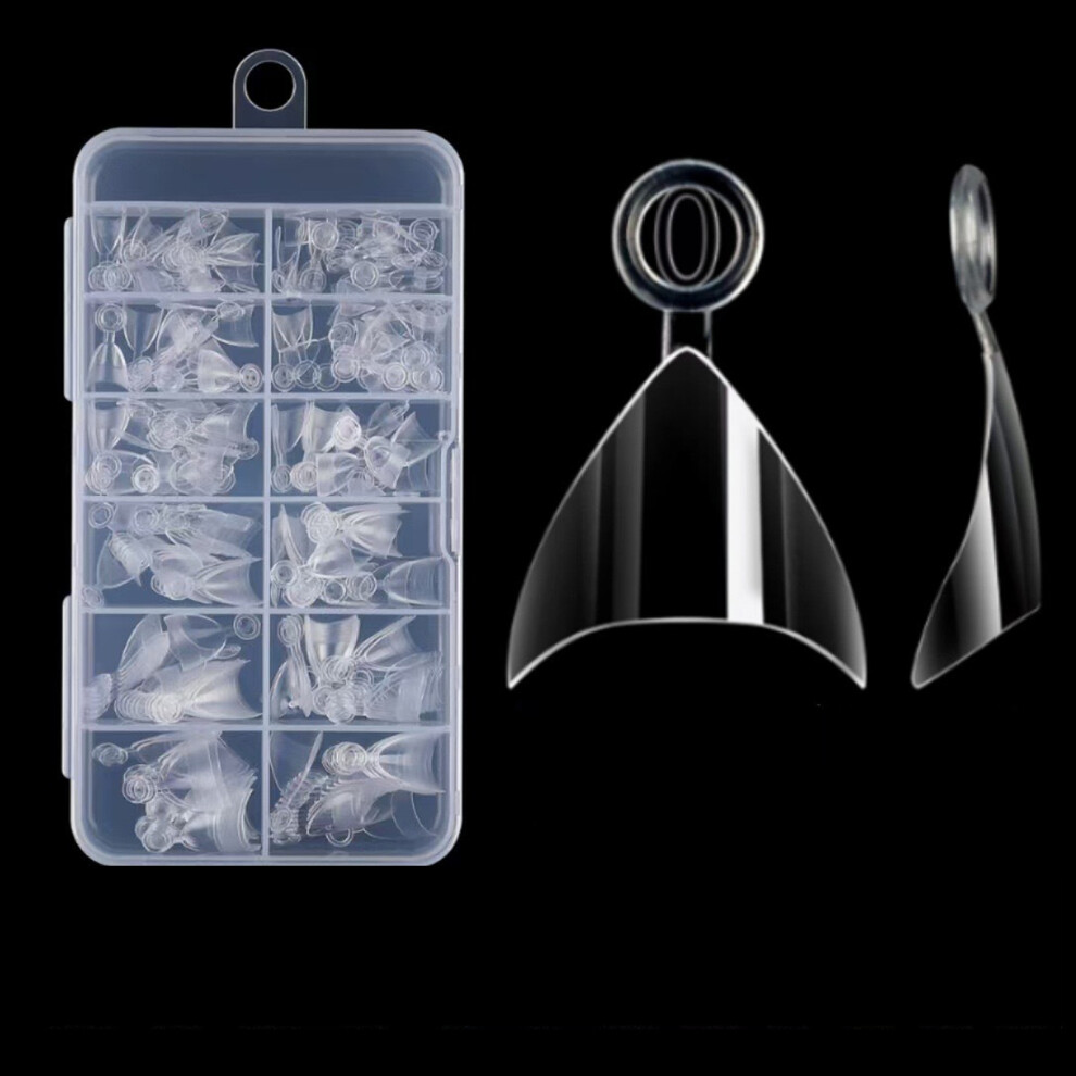 Nail Tips Faux Nails Short-Short tip transparen 120 pieces