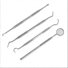 Dental Care Set Of 4,stainless Steel Tartar Remover,dentist Instrument