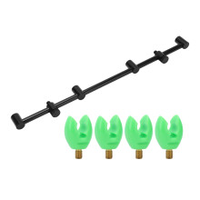 Supporto per canna da pesca con piedini regolabili, design pieghevole e portatile, supporto per canna da pesca con filettatura universale, messa a