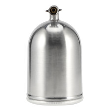 Vaso de pintura de aluminio compatible con pulverizadores de pintura automotriz, vaso duradero de alta dureza resistente al aceite con fácil
