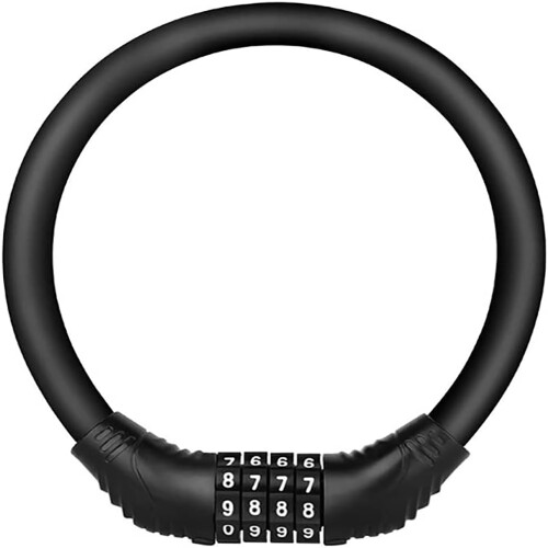 Portable Code Lock, Easy Installation For Quick Use, Anti Theft Protection With Robust Cable Core, Four Digit Combination Ensures High Security, Reset