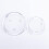 VINCENTIA Round Glass Coaster Diameter 14 cm Clear 2