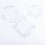 VINCENTIA Round Glass Coaster Diameter 14 cm Clear 3