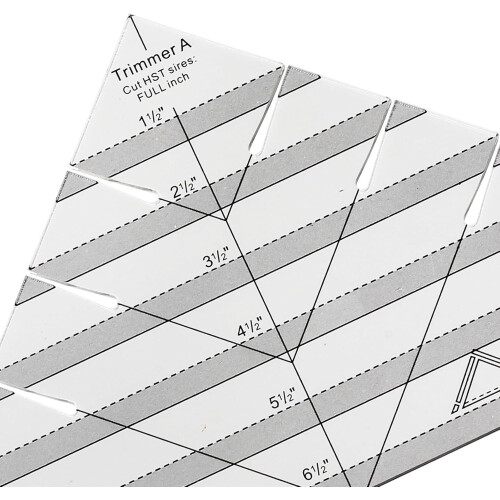 Acrylic Specially Shaped Triangle Sewing Ruler, Quilting Template, Fabric Cutting Tool 2