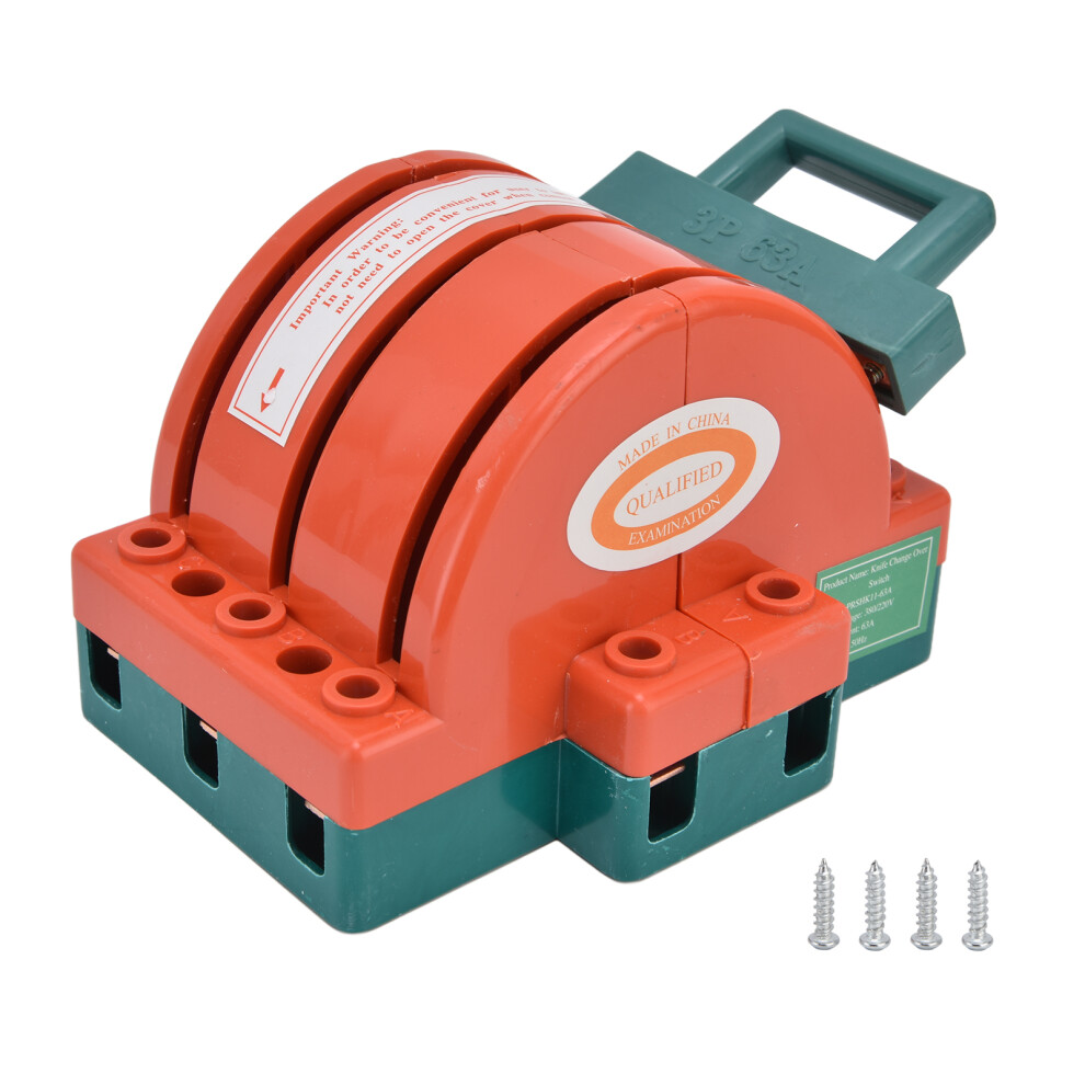 Power Isolation Switch For Industrial Applications, Double Throw Bidirectional Dual Power Disconnector With Fail Safe Circuit Breaker Compatibility, S 9454554459486