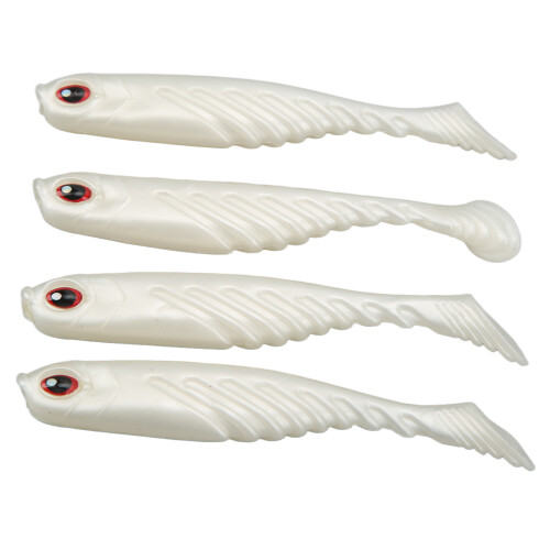 Weiche Angelköder mit verlockendem Duft, schwimmende Paddelschwanzköder für Barsch, Forelle, Hecht und Muskellunge, segmentierter 1