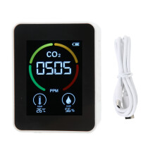 Innovativer CO2-Detektor, Luftqualitätsmonitor mit LCD-Display, Temperatur- und Feuchtigkeitssensor für Restaurants, Einkaufszentren, Büros und