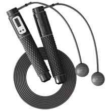 Elektronisches, kabelloses Springseil für Cardio-Training, verstellbare, gewichtete Griffe mit Kalorienzähler, perfekt für Indoor- und