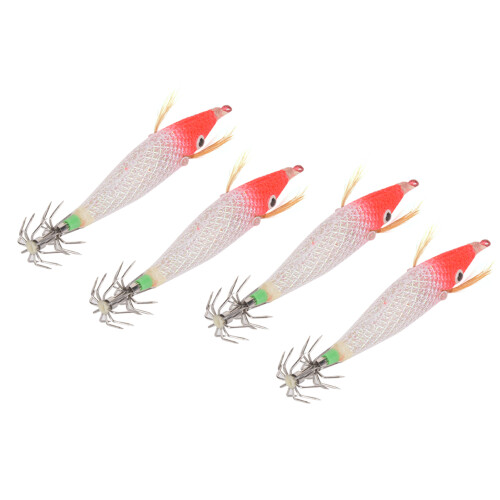 Bucktail Jig Φωτεινή Ψαροταβέρνα με Λεπίδες Spinner, Σχεδιασμός με μάτι Aurora, Διπλό Σύστημα 1