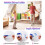 Corda de pular Rainbow com segmentação de contas plásticas, cabo confortável, corda de pular macia com contas, comprimento ajustável e design 5
