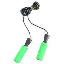 Springseil, Muskelaufbau, Kalorienverbrennung, farbenfrohes und tragbares Springseil mit ergonomischen Schaumstoffgriffen für Indoor- und