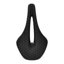 Ergonomischer Fahrradsattel, ausgewogene Gewichtsverteilung, gepolstert, 3D-gedruckter Carbonfaser-Fahrradsattel, stoßdämpfender, atmungsaktiver