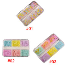 Mini Nail Beads DIY Nail Set Nail Art Studs Round Caviar Beads For Nails 2