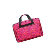 Multifunction Portable Sewing Machine Handbag, Sewing Machine Carrying Case, Tote Bag, Thread Organizer, Dustproof Storage Pouch (Rose Red)
