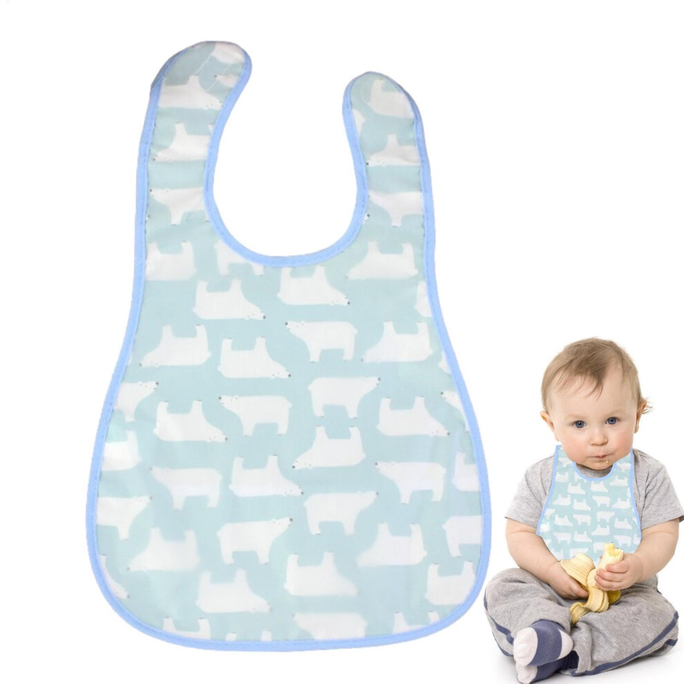 Toddler Smock Bib Cotton Feeding Bib Apron For Boys And Girls 03 Years With Food Collection Pocket
