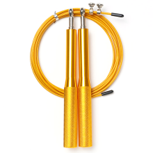 Cardio-trainingsapparaat met aluminium handgrepen en kogellagersysteem, ideaal voor verstelbaar springtouw en snelspringen.