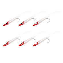 Esca da pesca dal design realistico, corpo solido a forma di shad e coda a paletta per un movimento realistico, esca bionica con consistenza morbida
