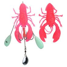 Esche da pesca a forma di gambero, esche in plastica morbida, design realistico, movimento naturale versatile, colore accattivante, artigli