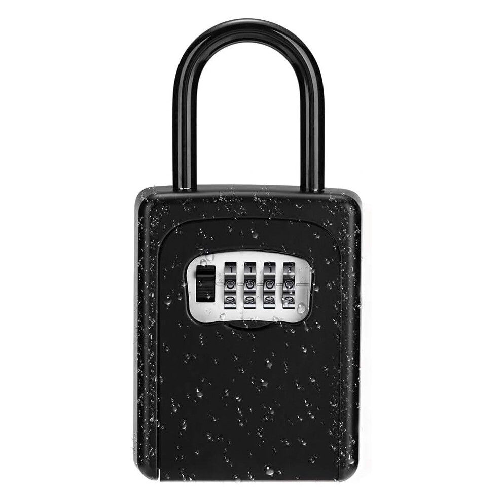 Key Lock Box, Resettable Combination Code For Secure Storage, Large Capacity Portable Wall Mount Lockbox, Sturdy And Durable Zinc Alloy Construction, 9454554474953