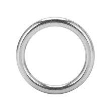 Glat overflade Svejset ring i rustfrit stål Rustbestandig Robust ring Alsidig rembinding Udendørs anvendelser Kæledyrstilbehør Dykning