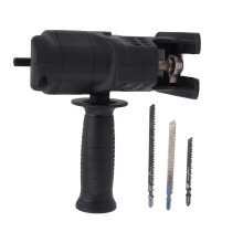 Adaptateur pour perceuse électrique pour scie alternative - Installation rapide - Plaque de base durable - Arbre de perçage universel pour la coupe