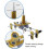 Efficient Lock Assembly Hole Locator Tool Kit for Home Room Lock Tungsten Steel 4